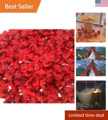2200 PCS Dark-Red Silk Rose Petals for Romantic Night,Wedding,Proposal Annive…