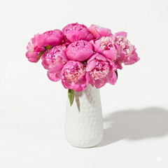 American Florals – Bouquets of Fresh Hot Pink Peonies – Vase Not Included