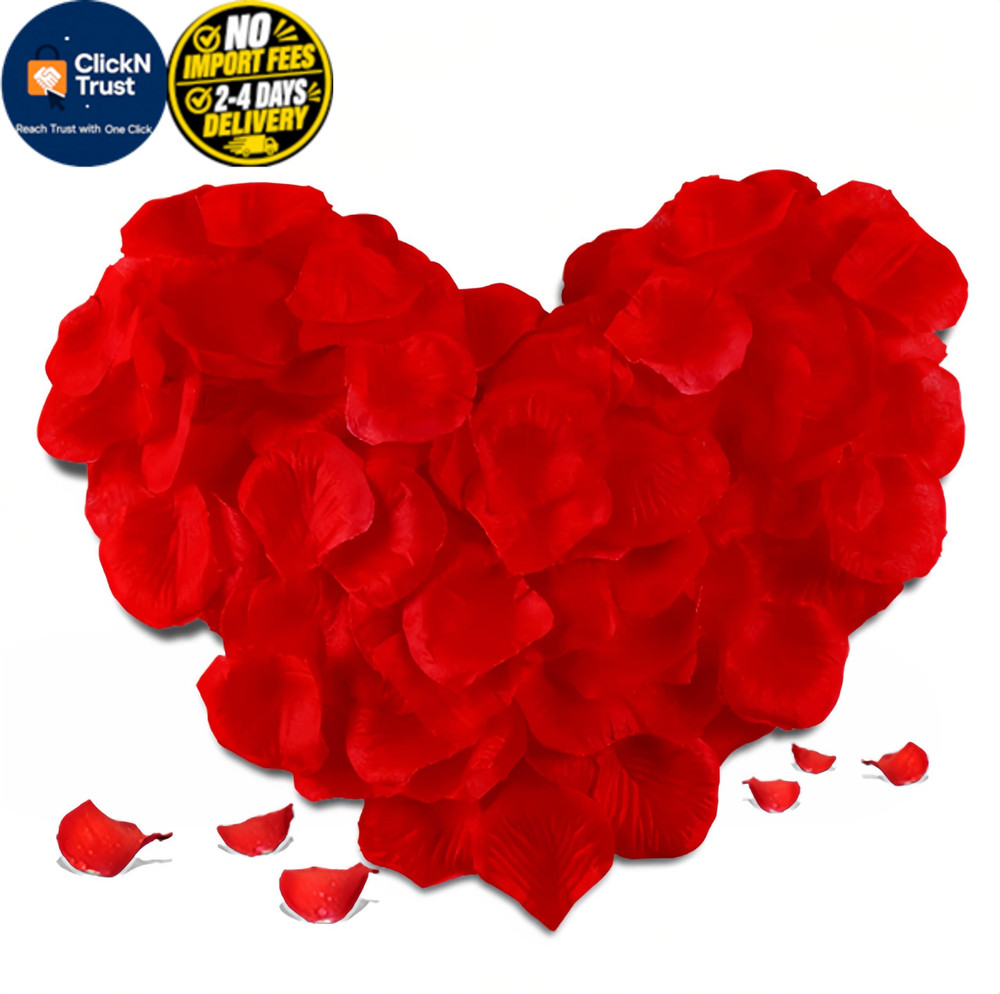 3000 PCS Red Rose Petals for Valentine’s 2 x 2 x 0.01 inches,