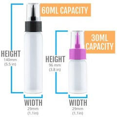 Free Hand Writer Bottles – 6 Easy Small Squeeze Bottles – 3 Each 1 and 2 Ounc…