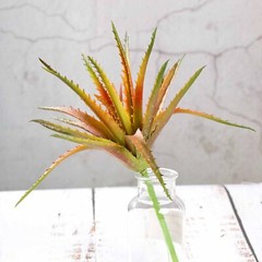3 Green 12″ Assorted Faux Aloe Succulent Sprays Stems Wedding Party Centerpieces