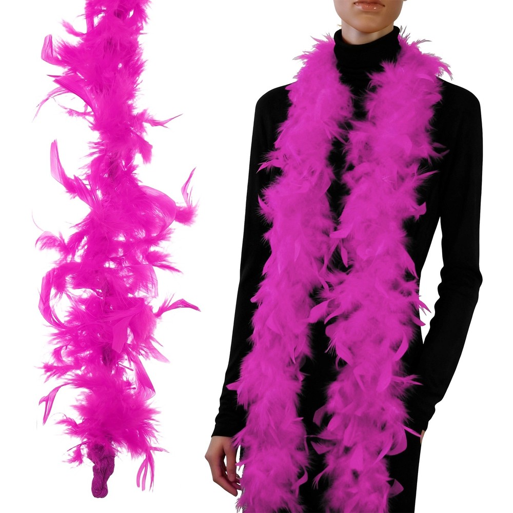 40g 2 Yards Feather Boa, Costume Turkey Chandelle Feathers Boa Purple Red
