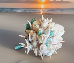 Natural Seashell Wedding Bouquet, Forever Keepsake, Beautiful One Of A Kind