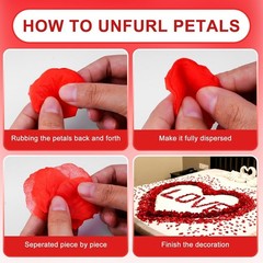 Fade-Resistant 1200 PCS Silk Rose Petals – Elegant Decoration for All Occasions