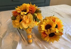 Set of 2 autumn/fall wedding bouquets