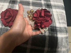 4 Wrist Corsage and 4Boutonniere Set Pearl Bracelet Gold Leaf Rose Wrist Sets