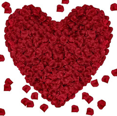 1000Pieces Rose Petals, Artificial Flower Petals Fake Rose Petals Silk Red Rose