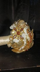 Handmade Bridal Brooch Bouquet Satin Crystal Vintage Pins Bridesmaid