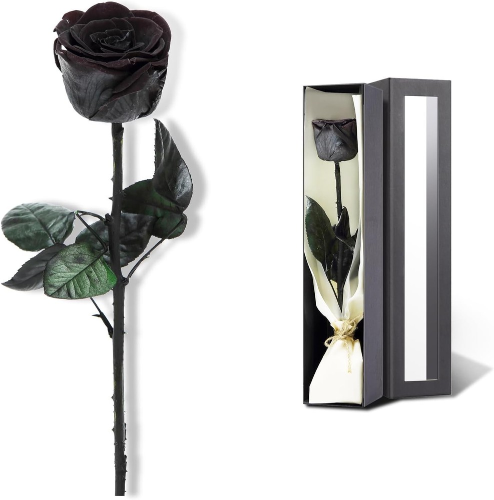Preserved Rose, Flowers for Delivery Prime, SingleRose, 02-black