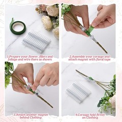 Magnetic Wedding Boutonniere 15 Pairs Corsage