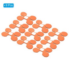 9.8ft Four-Leaf Garland, 9 Pack Tissue Paper Hanging Flower, Orange