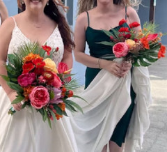 Tropical Wedding bouquets/Summer Wedding Bridal bridesmaid bouquets