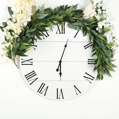 4 ft long Light Frosted Green Artificial Willow and Fern Frond Foliage Garlands
