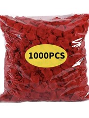 1000pcs Simulated Rose Petals, Non-Woven Fabric, Stacked Petals, Rose Decor Love
