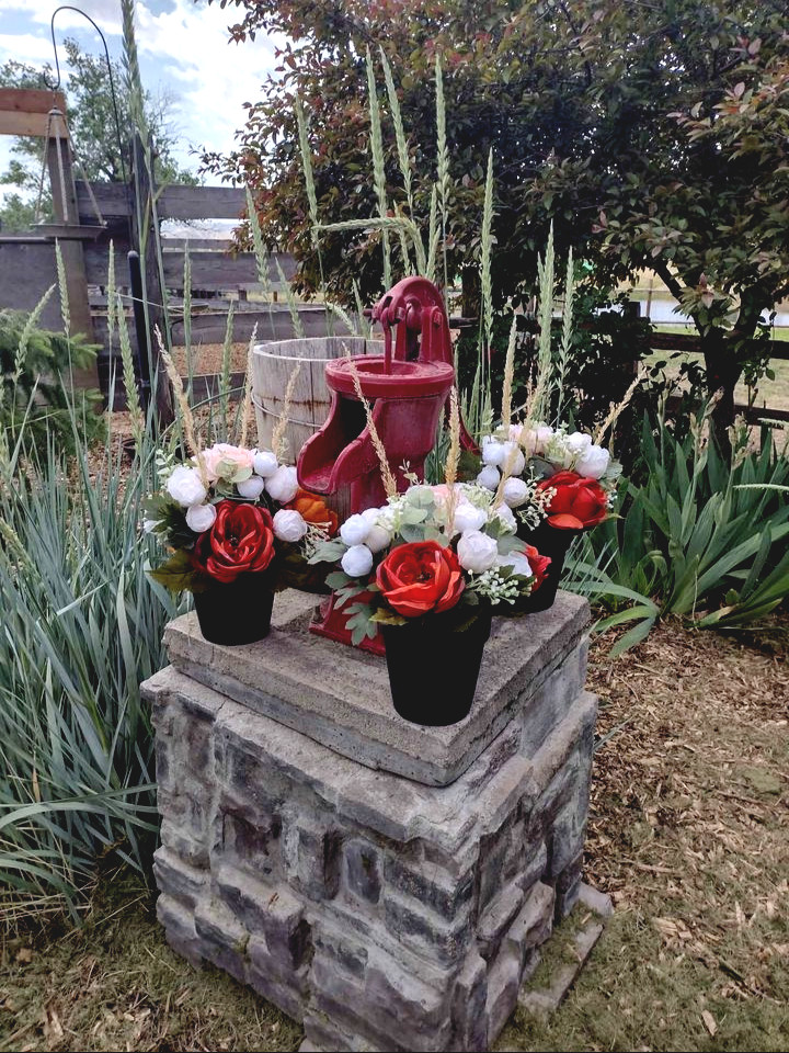 Terracotta, Rust and Peach Wedding Centerpieces
