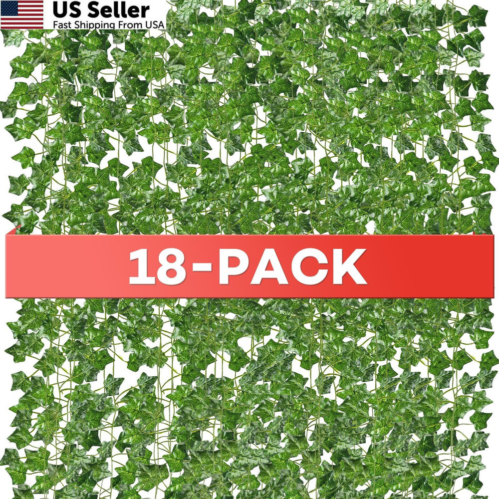 Alotiki 18 Pack 126 Feet Vines,Ivy,Ivy Garland,Fake Ivy,Fake 18, Green