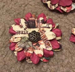 Paper Flowers Rustic Spring Barn Wedding Bridal Bouquet Cake Shower Accent Hair