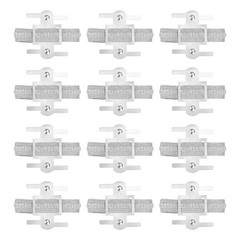 Wrist Corsage Bracelets, 2Inch 12Pcs Elastic Wrist Corsage Bracelets, White Gray