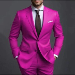 Men’s Adult Dress Wedding Groom Banquet Suit Temperament Business Suit