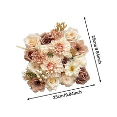 Artificial Flowers Box Set for Table Centerpieces Indoor Outdoor Ornament