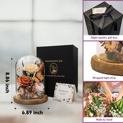 HUACHIPLUS Forever Gifts for Her: Big Flower Love-Graduation Orange1