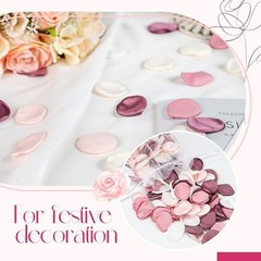 300pcs Artificial Flowers Silk Fake Pink Rose Petals Flower Girl 1 Blush Pink