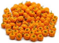 AIICraft 20 Mini Pumpkins Vegetable Fruit Garden (2″ x 1″ x 1″), Orange