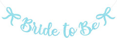 Bride to Be Banner, Rose Gold Bride to Be with Bow Glitter Bachelorette Bridal P