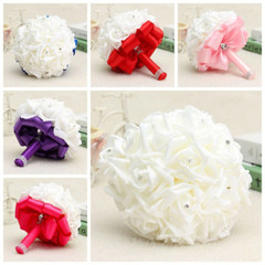 Wedding Fake Flowers Bridal Bouquets Bridesmaid Rose Centerpiece Bride Hydrangea