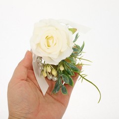 2 Pcs Bride Wristband Decor Artificial Flower Hand for Bridesmaid