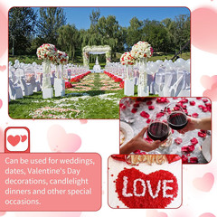 2200 Pcs Artificial Fake Rose Petals,Flower Petals for Romantic Night,Engagement