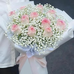 Real Touch Babys Breath Artificial Flowers Fake Flowers Baby 20 Pcs White