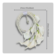 White Calla Lily Hand Arrangement Elegant Calla Lily Bridal Arrangement Long