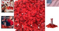 Versatile 1500 PCS Dark-Red Silk Rose Petals for Indoor and Outdoor Events