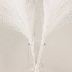 3 WHITE 44″ ARTIFICIAL Pampas Grass SPRAYS Faux Plant STEMS Party Decorations