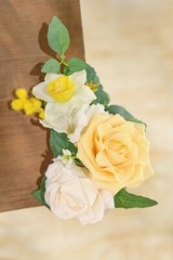 Ling’s Moment 2 pcs Wedding Artificial Sign Flower Swag Arch Floral Garlands