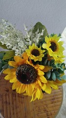 Wedding flowers bridal bouquet decorations sunflower bouquets package reception