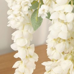 4pcs 47.2-inch Artificial Fake Wisteria Hanging Flower Garland Silk Flower Strin
