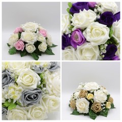Artificial Wedding Flowers Silk Table Centre Decoration Arrangement 59 Colours