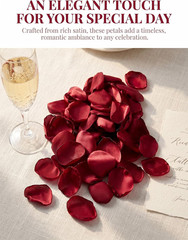 DJBM Silk Rose Petals 200PCS Flower Girl Scatter Petals for Wedding Flower Decor