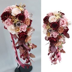 Modern Rose Bouquet for Bride Bridal Holding Flowers Wedding Photo Props