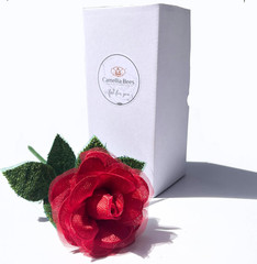 Lace Rose 13Th Anniversary Flower for Her, 13 Years Wedding 13Th Lace