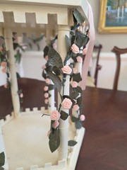 Vintage 1988 Custom Made Wood Gazebo Spins 17 X 10 Bridal Wedding Spring Decor