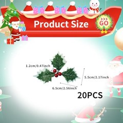 Fake Berries with Leaves Artificial Fruits Plastic Foam Christmas Tree Fake