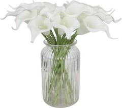 20pcs Calla Lily Bridal Wedding Bouquet Lataex Real Touch Artificial Flower Home