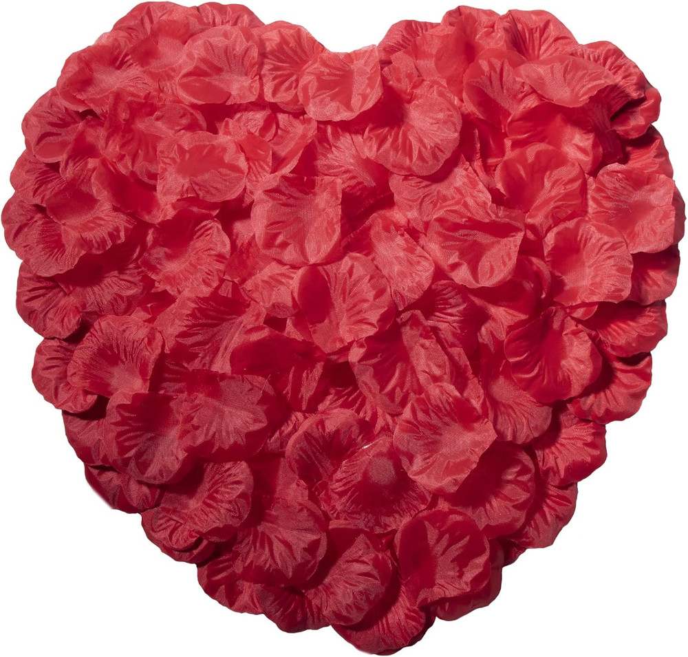 1200Pcs Red Rose Petals,Artificial Flowers for Wedding,Parties,Romantic Night,Va
