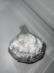 Mini Bridal Bouquet Handmade Satin Rose Round Wedding Bouquet Throw Toss Flower