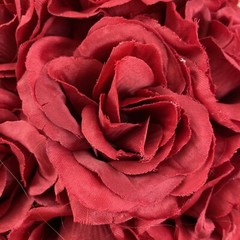Silk Flower 9” Kissing Ball Red Rose Pomander Wedding Home Decor