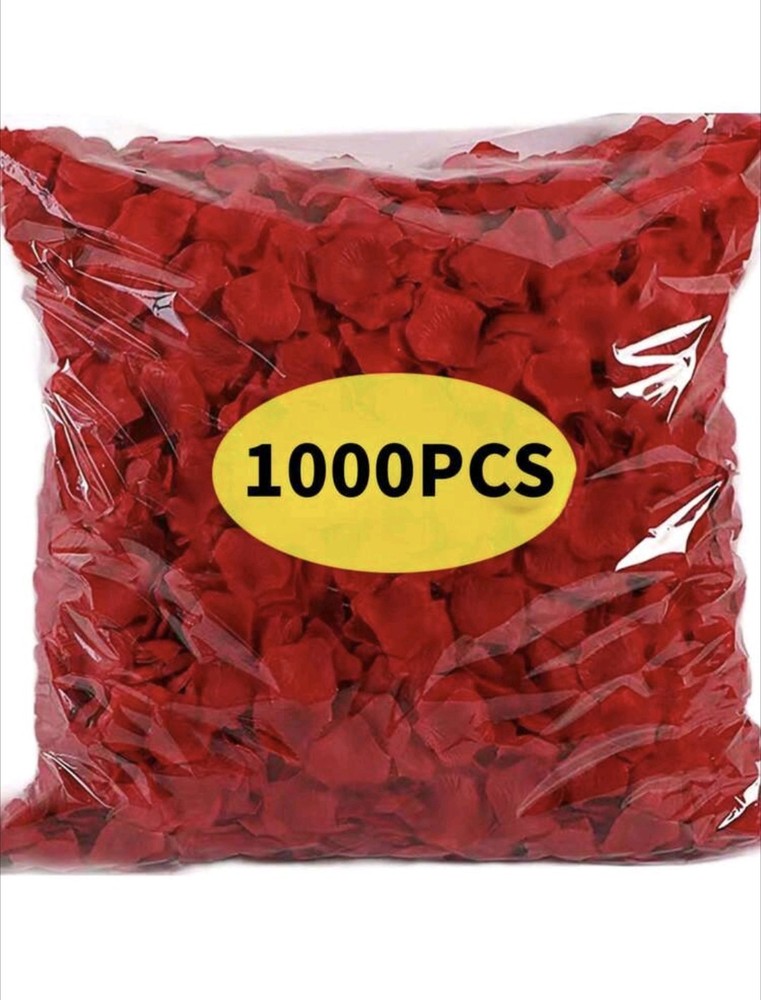 1000pcs Simulated Rose Petals, Non-Woven Fabric, Stacked Petals, Rose Decor Love