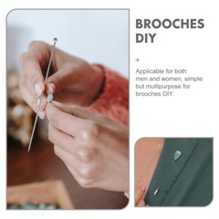 20 Pcs Corsage Pin Stick Pins White Brooch Straight Clutches Man